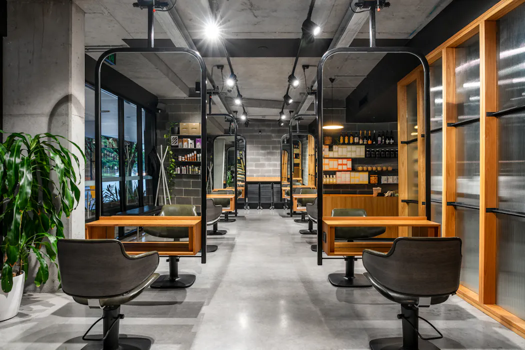 Abbiss Hair salon fitout project by Skelcon