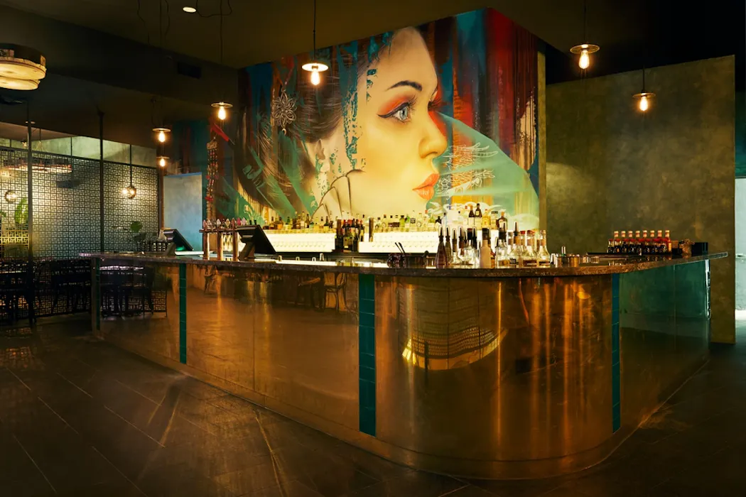 Ginger Megs hospitality project bar area